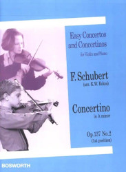 Franz Schubert: Concertino in A minor Op. 137 No. 2 (noty na housle, klavír)