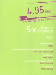 5x Dance Classics (noty na klavír, zpěv, akordy)