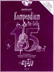 Josef Hofer: Kompendium für Cello 15 (noty na violoncello)(+audio)