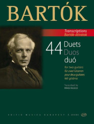 Béla Bartók: 44 Duets for 2 Guitars (noty na kytaru)