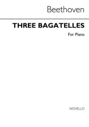 Ludwig van Beethoven: 3 Bagatelles (noty na klavír)