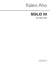 Kalevi Aho: Solo III (noty na příčnou flétnu)