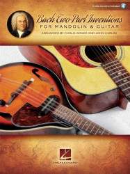 Bach Two-Part Inventions for Mandolin & Guitar (noty, tabulatury na mandolínu, kytaru)(+audio)