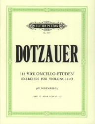 Friedrich Dotzauer: 113 Exercises for Violoncello 2 - No. 35–62 (noty na violoncello)