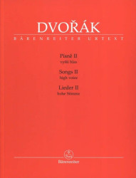 Antonín Dvořák: Songs II - High Voice (noty na klavír, zpěv)