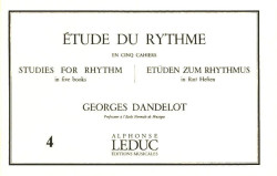 Georges Dandelot: Studies for Rhythm 4 (noty na všechny nástroje)