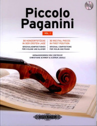 Piccolo Paganini 1 (noty na housle, klavír)(+audio)